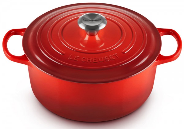 Le Creuset Bräter Signature Rund Gusseisen Kirschrot 26cm