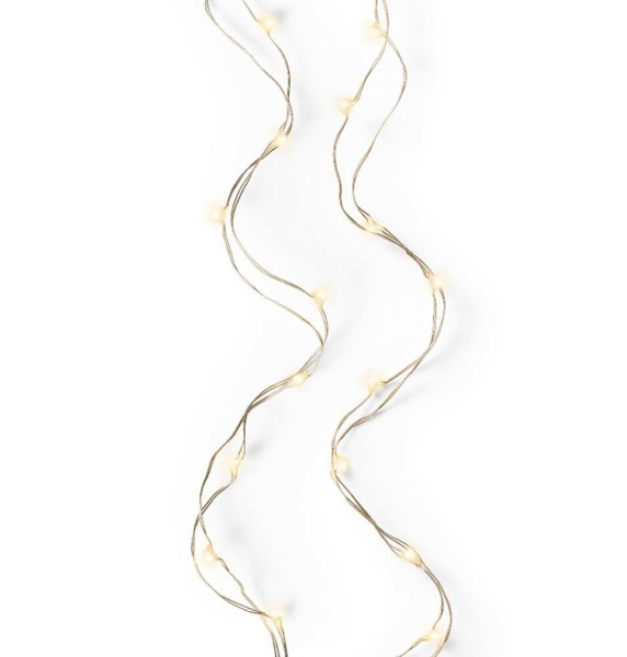 Lichterkette Micro LED Warmweiß Drahtlichterkette Timer Batteriebetrieb