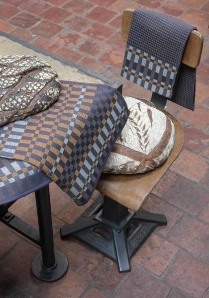 Le Jacquard Français Geschirrtuch Origin Rythme Ecorce Braun 60x80 Baumwolle