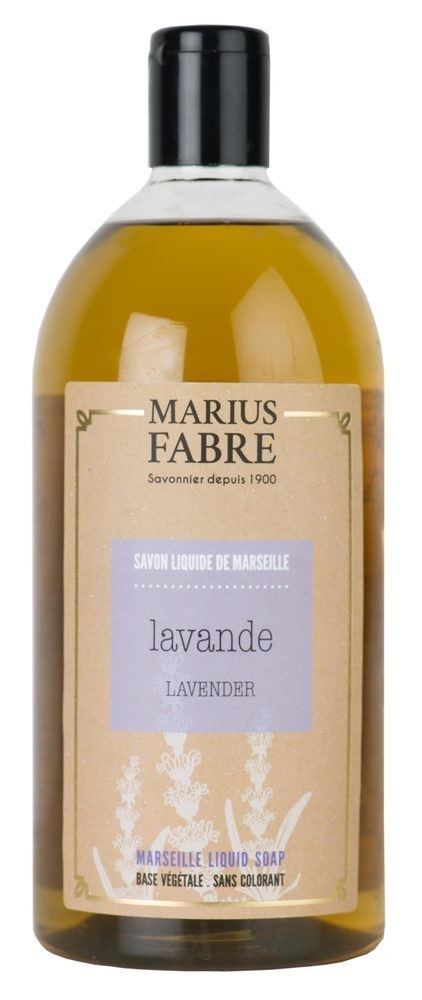 Marius Fabre Flüssigseife Lavendel (Lavande) mit Bio-Olivenöl – 1L