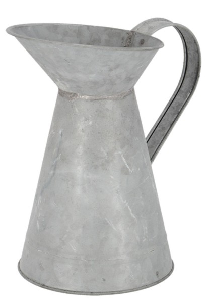 Deko Krug Zink Zinkkrug Gießkanne Zinkkanne Wasserkrug Landhaus Vintage-Stil