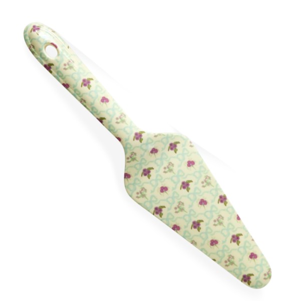 Rice Melamin Tortenheber Bow and Bouquet Blumen Muster