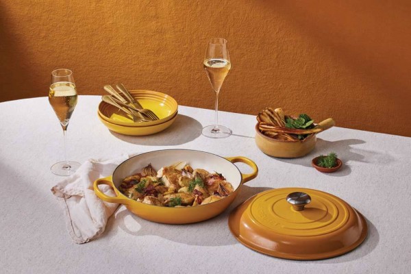 Le Creuset Suppenteller Steinzeug Nectar Gelb 22cm