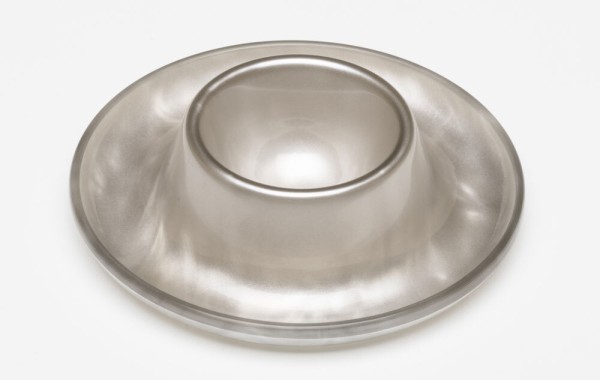 G.F. Heim Söhne Eierbecher Acrylglas Perlmutt Optik Silber