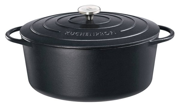 Küchenprofi Bratentopf Oval PROVENCE Schwarz Bräter Classic Black