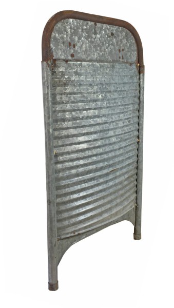 Waschbrett Metall Vintage Antik-Stil Waschrumpel Gewellt Zink