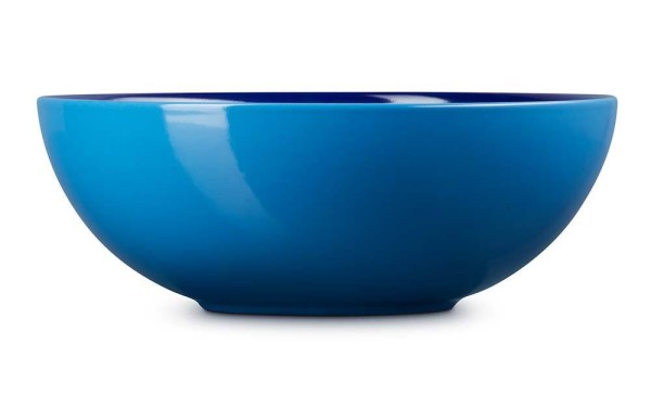 Le Creuset Salatschüssel Steinzeug Azure Blau 24cm