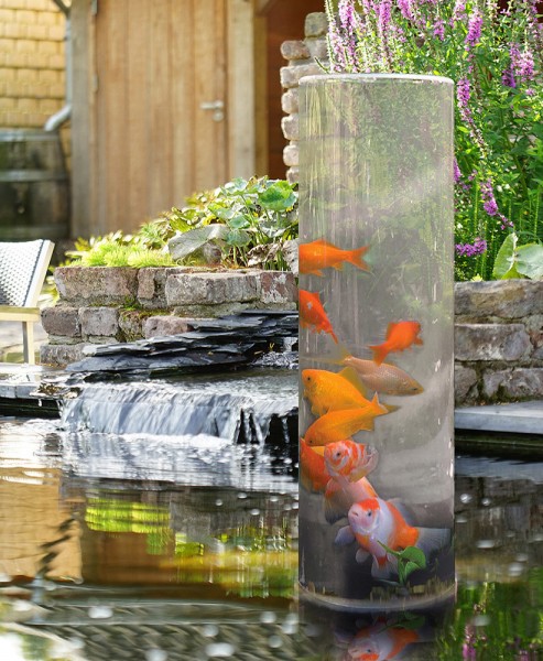 Ubbink FishTower 100 Fischsäule Fischturm Acryl H 100cm + Sockel