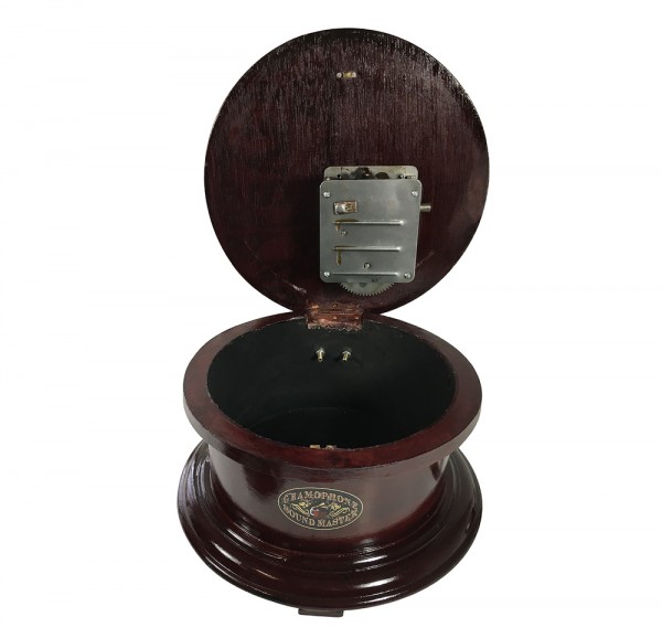 Grammophon Antik-Stil Rund Nostalgie Schellackplatten Trichter Grammofon