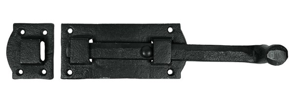 Türriegel Schlossriegel Vintage Schieberiegel Gusseisen Schwarz Schiebeschloß