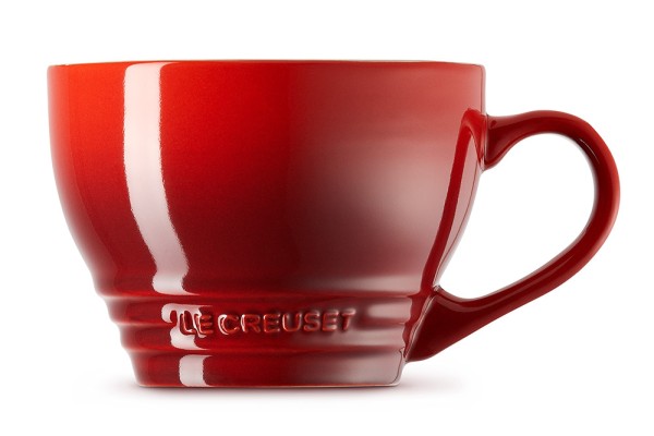 Le Creuset Cappuccino Tasse Steinzeug Kirschrot 400ml