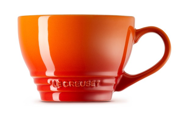 Le Creuset Cappuccino Tasse Steinzeug Ofenrot 400ml