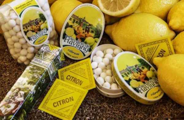 Les Anis de Flavigny Zitrone Citron Bonbons mit Zitronengeschmack 50g Dose