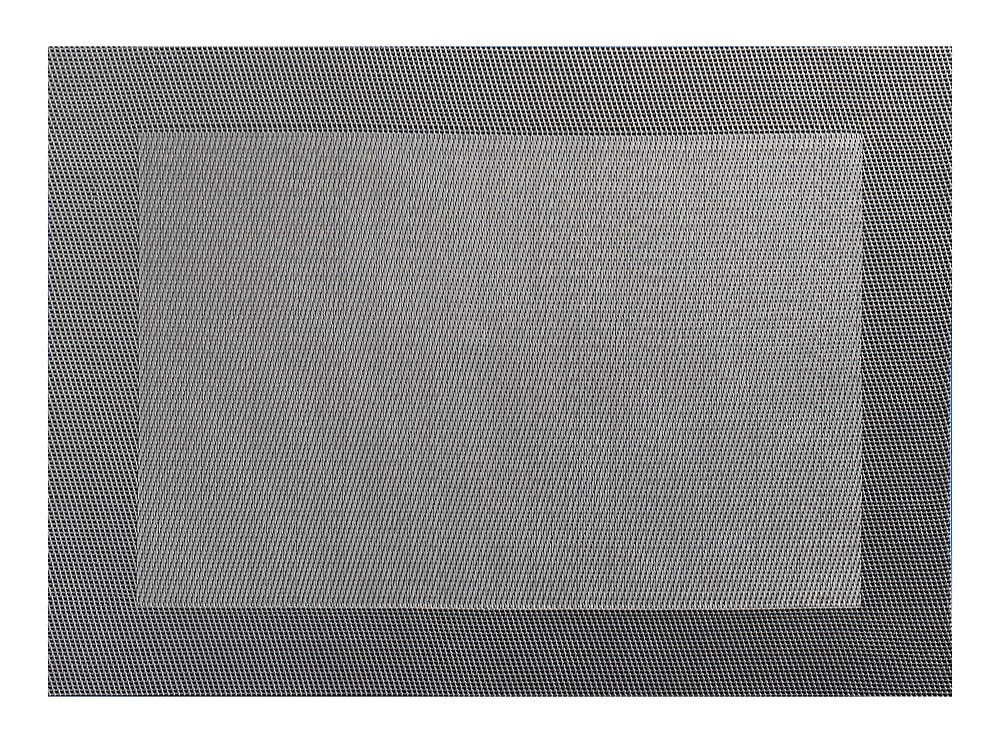 ASA Selection Tischset Grau Gewebte Optik mit Rand Platzset PVC