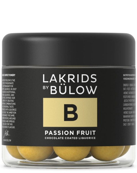 Lakrids by Bülow - B - Passion Fruit - Schokoladen-Lakritz