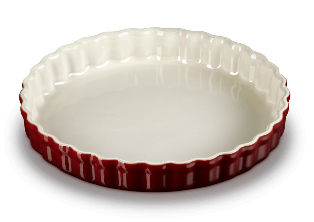 Le Creuset Tarte-Form Steinzeug Garnet (Rhone) Bordeaux-Rot 28cm