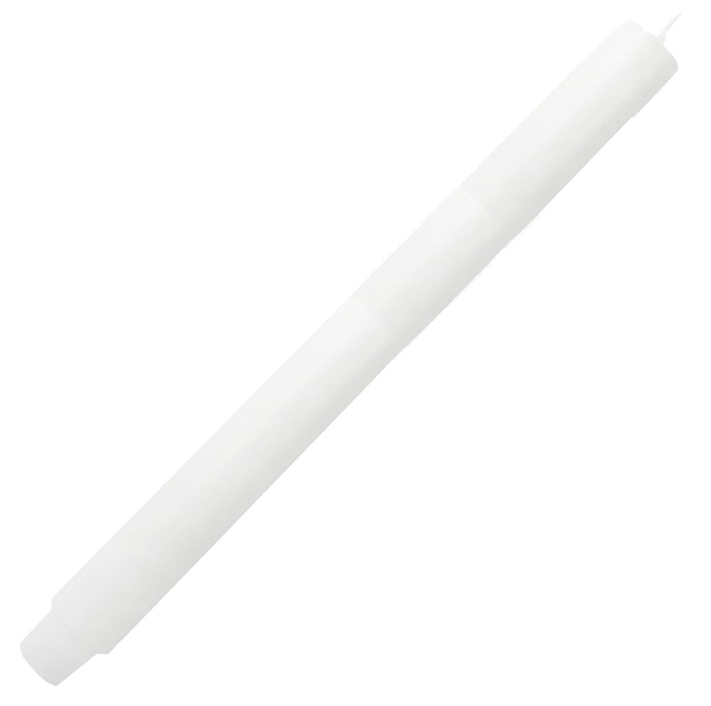 Dicke Stabkerze Weiß Durchgefärbt Lang 30cm x 2,5cm Tropffrei Premium