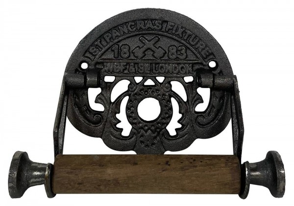 Toilettenpapierhalter London Eisenbahn Nostalgie Gusseisen Vintage Antik-Stil