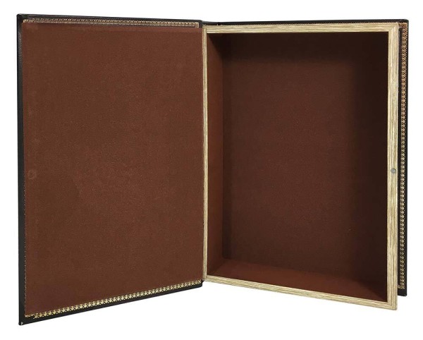 Hohles Buch mit Geheimfach Buchversteck Weltkarte Adventure Antik-Stil