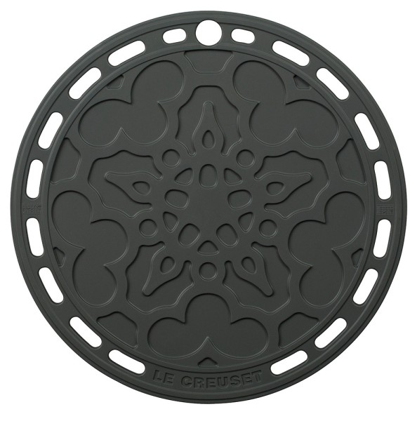 Le Creuset Silikon Untersetzer Tradition Rund Flint 20cm