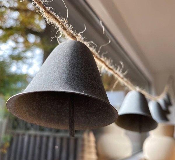 Glocken Girlande Weihnachten Zink Weihnachtsdeko 180cm