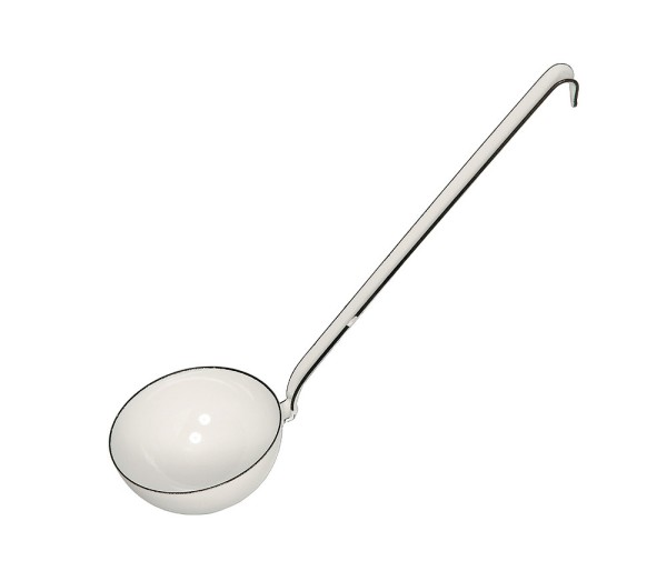 Riess Schöpflöffel Emaille Schöpfkelle Weiß