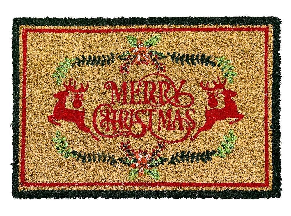 Fußmatte Merry Christmas Weihnachten Kokos Fussmatte Fußabtreter 40x60cm günstig online kaufen