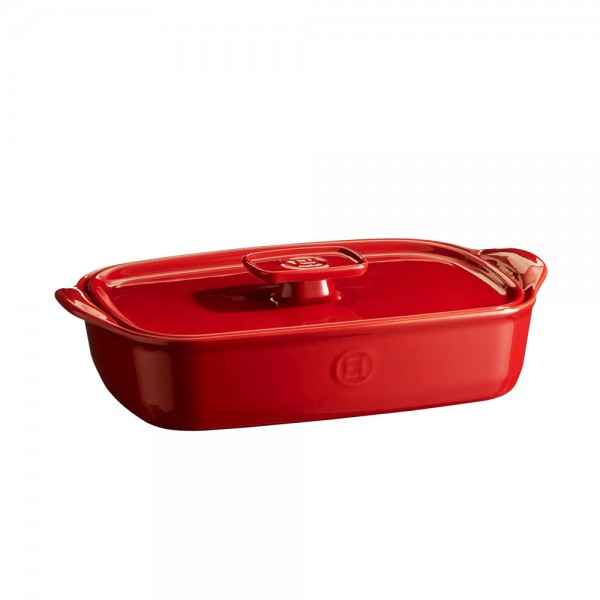 Emile Henry Deckel HR® ceramic für Gratinform Rot 35cm