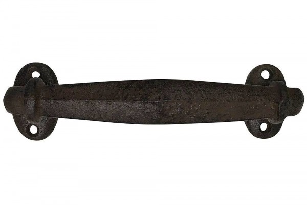 Rustikaler Griff Schubladengriff Möbelgriff Gusseisen Antik-Braun 17cm