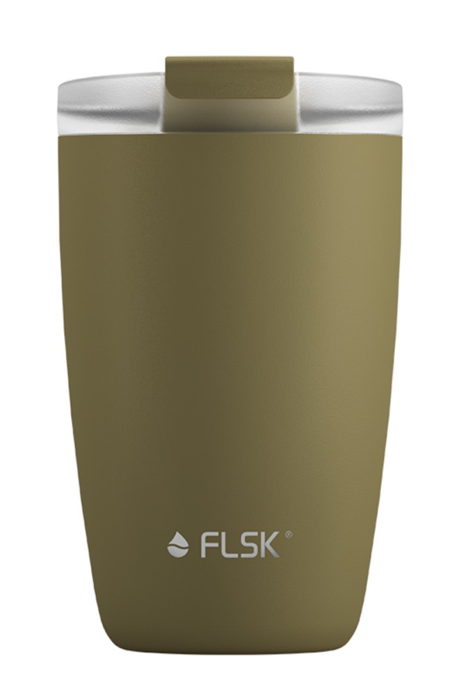 FLSK CUP Coffee to go-Becher Khaki 350 ml Isolierbecher
