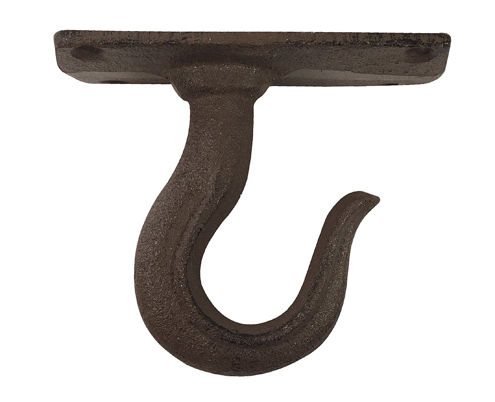 Deckenhaken Wandhaken Rustikal Wandhalterung Gusseisen Antik-Stil Braun