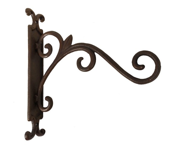 Wandhaken für Blumenampel Wandhalter Blumentopf Hängekorb Gusseisen Vintage 31cm