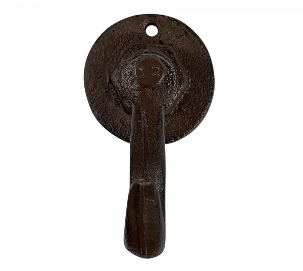 Wandhaken schwingend Rustikal Wandhalterung Gusseisen Braun Antik-Stil Vintage