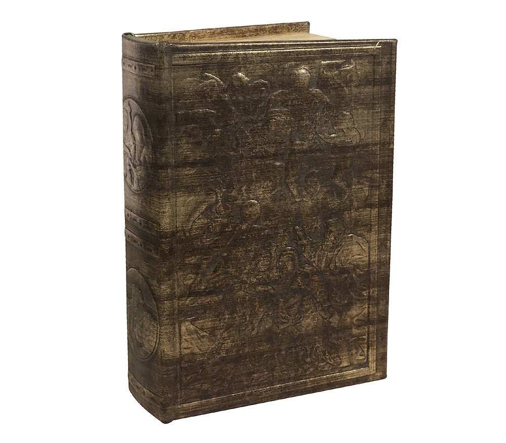 Hohles Buch mit Geheimfach Geldkassette Abschließbar Antik-Stil Buchsafe 26cm