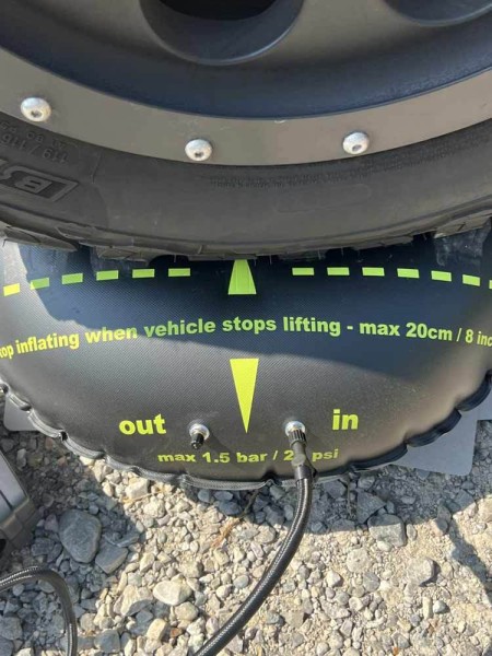 flat-jack camper 2.0 Reifen-Luftkissen - Ausgleich bis 20 cm - Reifen bis 305mm