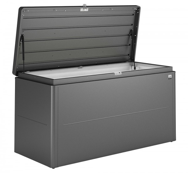 Biohort Loungebox 200 Aufbewahrungsbox 200x84x88,5cm Quarzgrau-Metallic